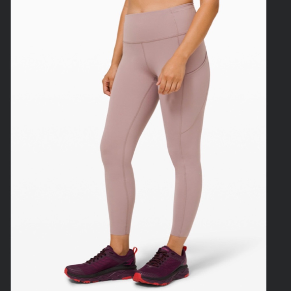 lululemon fast and free Dusty Pink tights